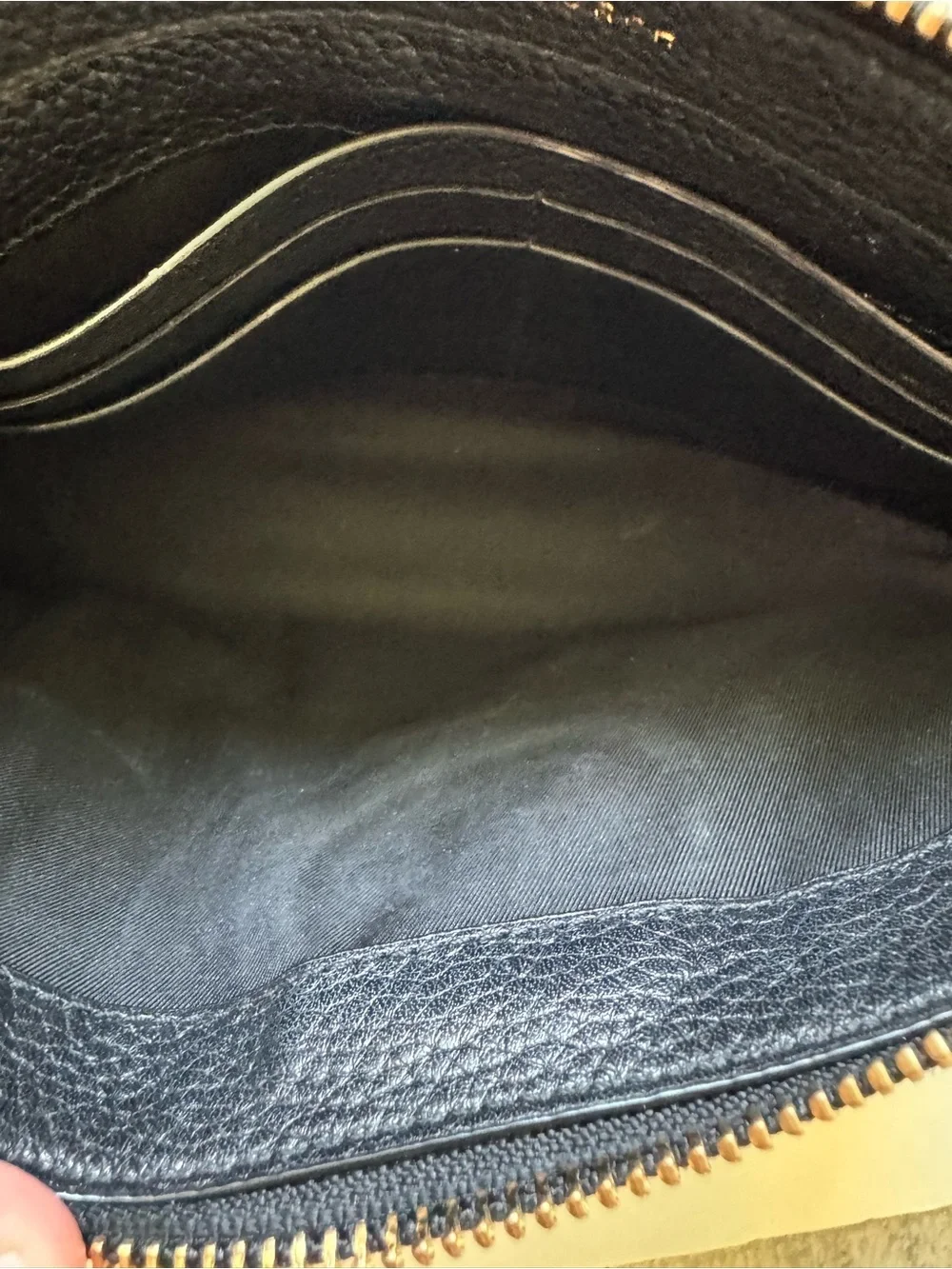 Tory Burch Black Leather Crossbody with Gold Logo